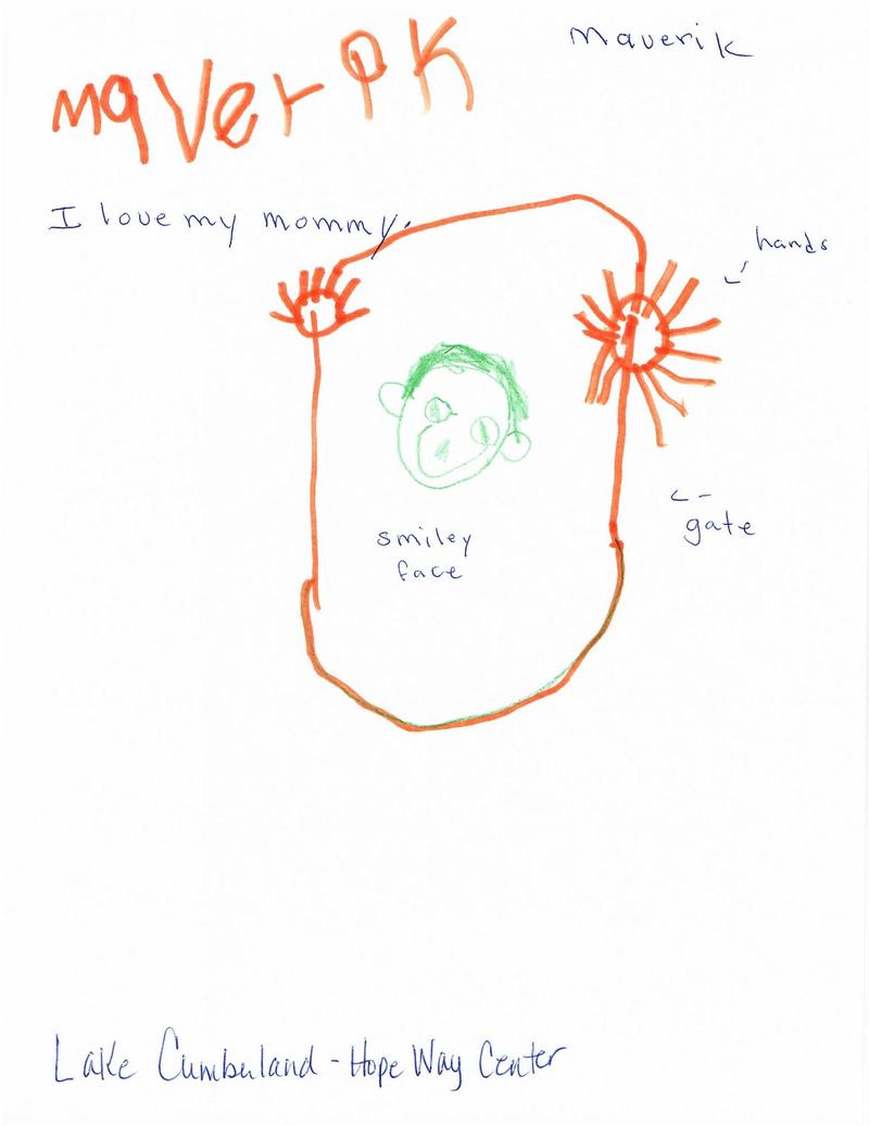 Maverick Bradley, "I love my mommy."