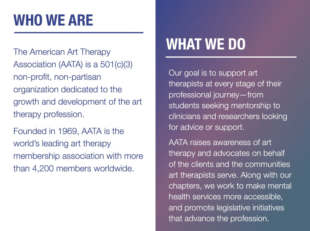 AATA 2024 Impact Report - American Art Therapy Association