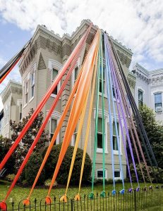 Pride flags in DC