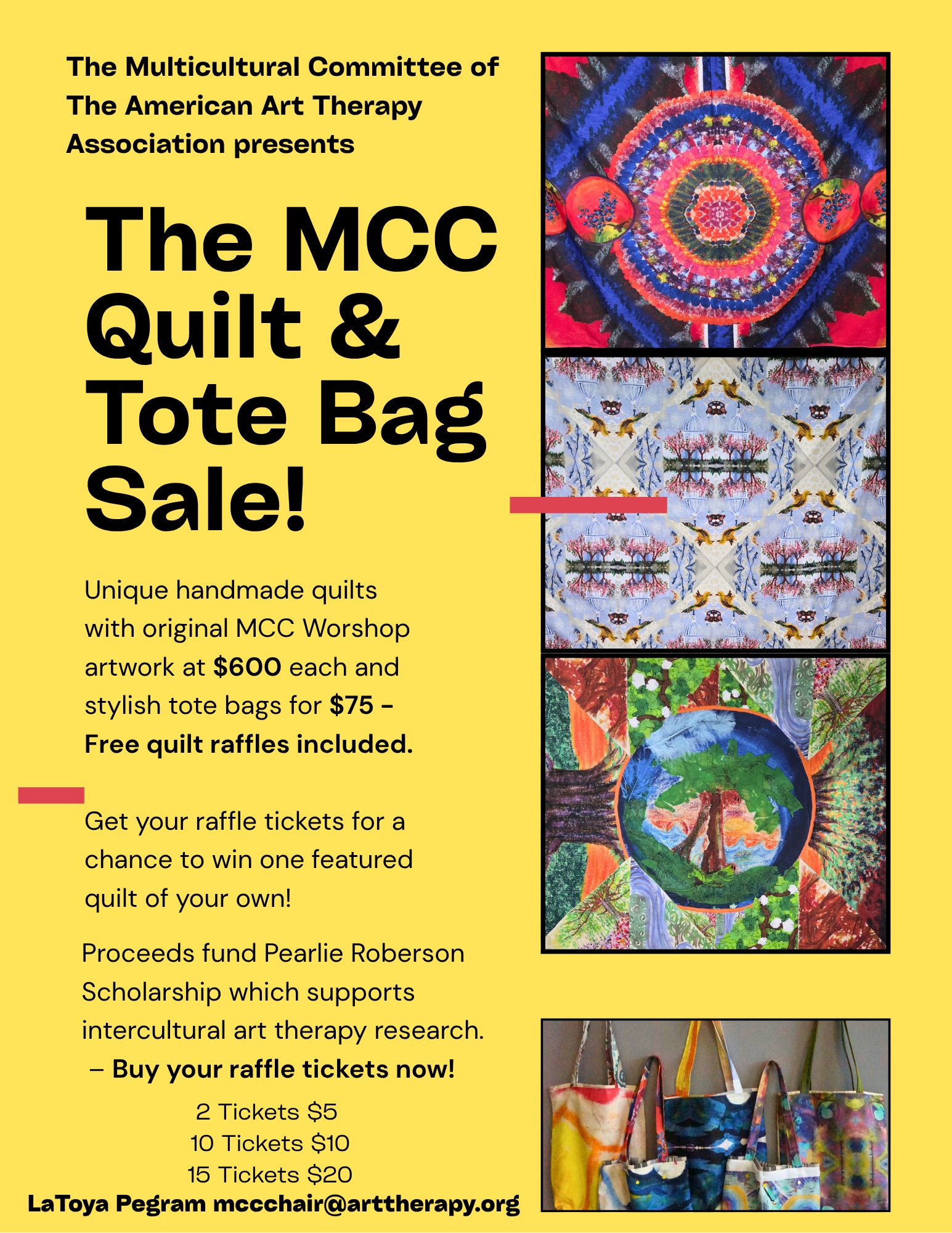 Flyer - Quilt & Tote Bag Sale! - 1